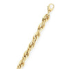 Polished Double Oval Link Chain Necklace in 14K Yellow Gold, view 2