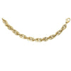 Polished Double Oval Link Chain Necklace in 14K Yellow Gold, view 3