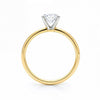 1 Carat Radiant Lab Grown IGI G/VS1 Diamond Solitaire Ring in 14K Yellow Gold