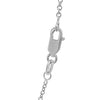 14k White Gold Round Cable Link Chain (1.9 mm)