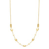 Adjustable Puff Pebble Necklace in 14K Yellow Gold