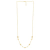 Adjustable Puff Pebble Necklace in 14K Yellow Gold, view 2