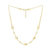 Adjustable Puff Pebble Necklace in 14K Yellow Gold, view 3