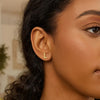 14K Yellow Gold Yours Truly Initial L Stud Earrings