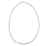Sterling Silver Rhodium Plated Puffed Mariner Bracelet (5.90 mm), view 3