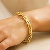 14K Yellow Gold Long Mirror Rolo Link Chain Bracelet (7.30 mm), view 6
