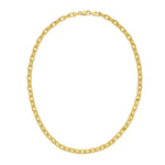 Sterling Silver Gold Plated French Cable Chain (5.60 mm), view 2