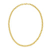Sterling Silver Gold Plated French Cable Chain (5.60 mm), view 2