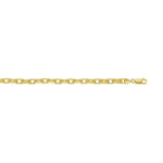 Sterling Silver Gold Plated French Cable Chain (5.60 mm), view 3