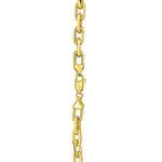 Sterling Silver Gold Plated French Cable Chain (5.60 mm), view 4