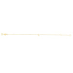 14K Yellow Gold Mini Initial L Bracelet, view 2
