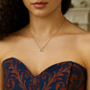 14K Yellow Gold Libra Necklace, view 3