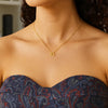 14K Yellow Gold Libra Necklace, view 4