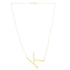 14K Yellow Gold Yours Truly Large Initial K Necklace, view 2