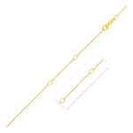 Adjustable Cable Chain in 14k Yellow Gold (0.97 mm) (Style 60435), view 2