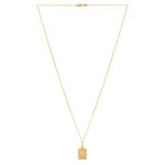 Sun and Stars Necklace in 14K Yellow Gold, view 2