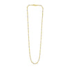 Two Tone Bar and Bead Necklace in 14K Gold, view 2