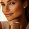 Lab Grown Round Diamond Tennis Bracelet in 14K White Gold (7 cctw F/G VS2/SI1), view 4