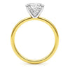 3 Carat Princess Lab Grown IGI G/VS1 Diamond Solitaire Ring in 14K Yellow Gold