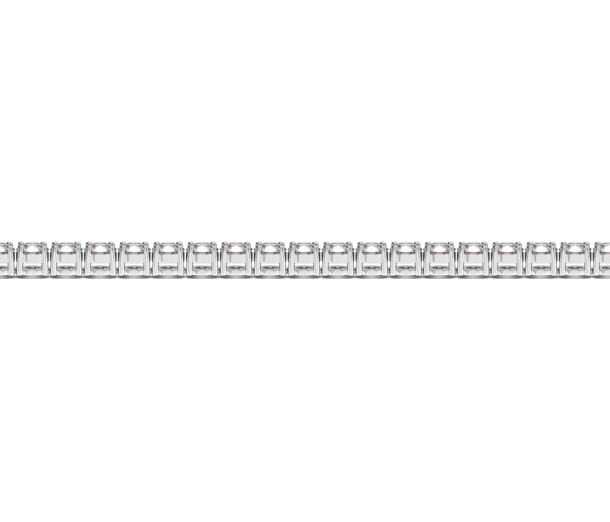 Lab Grown Round Diamond Tennis Bracelet in 14K White Gold (5 cctw F/G VS2/SI1), view 3