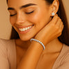 Lab Grown Round Diamond Tennis Bracelet in 14K White Gold (5 cctw F/G VS2/SI1), view 5