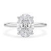 2 Carat Oval Lab Grown IGI G/VS1 Diamond Solitaire Ring in 10K White Gold