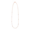 14K Rose Gold Diamonds by the Yard Necklace, view 2