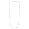 14K White Gold Diamonds by the Yard Necklace, view 2