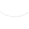 14K White Gold Diamonds by the Yard Necklace, view 3