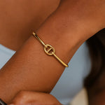 Single Mariner Link Bangle in 14K Yellow Gold (12.00 mm), view 6