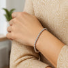 14K White Gold Disco Diamond Cut Bead Bracelet (4.00 mm), view 4