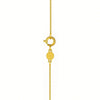 14K Yellow Gold Leo Necklace, view 3