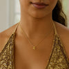 14K Yellow Gold Leo Necklace, view 5