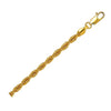 Lite Rope Chain Bracelet in 10K Yellow Gold (4.00 mm)