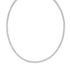 Sterling Silver Rhodium Plated Ice Barrel Chain (4.00 mm), view 2