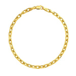 14K Yellow Gold French Cable Chain Bracelet (2.50 mm)