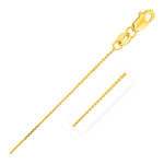 14k Yellow Gold Cable Link Chain (0.50 mm) (Style 40023)