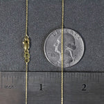 14k Yellow Gold Cable Link Chain (0.50 mm) (Style 40023), view 6