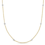 14K Yellow Gold Diamonds by the Yard Necklace