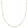 14K Yellow Gold Diamonds by the Yard Necklace