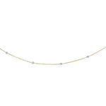 14K Yellow Gold Diamonds by the Yard Necklace, view 3