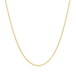 14k Yellow Gold Oval Cable Link Chain (1.10 mm), view 3
