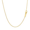 14k Yellow Gold Oval Cable Link Chain (1.10 mm)