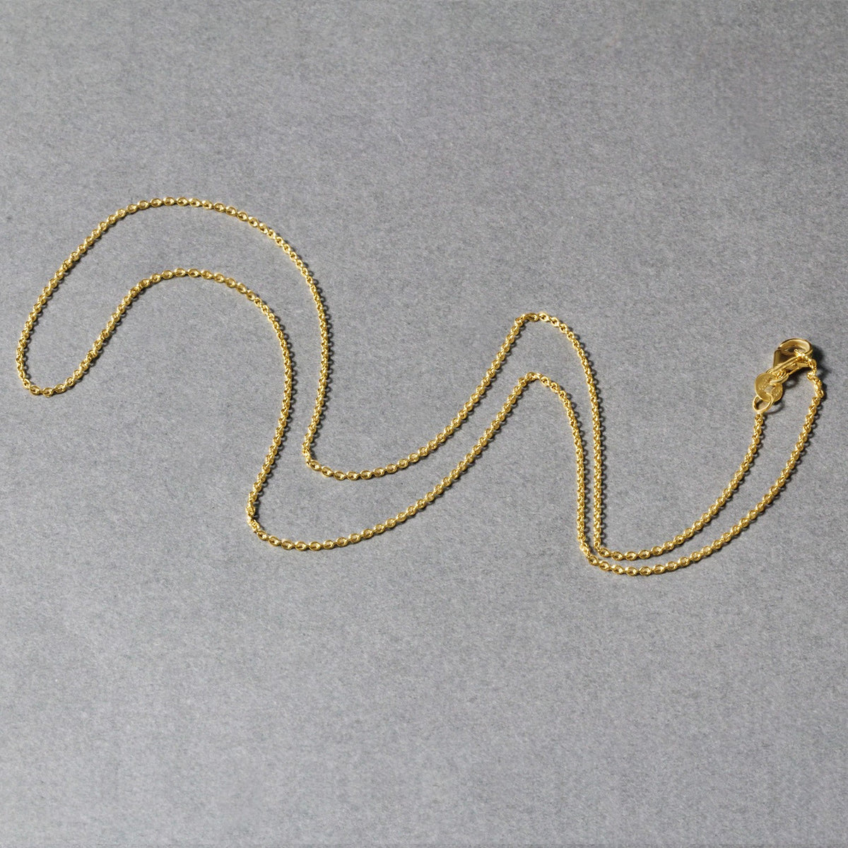 14k Yellow Gold Oval Cable Link Chain (1.10 mm), view 15