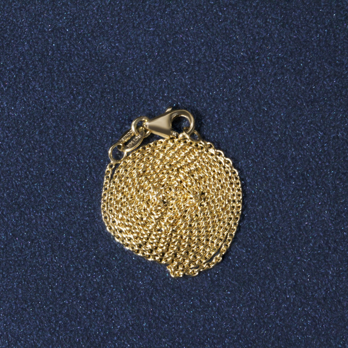 14k Yellow Gold Oval Cable Link Chain (1.10 mm), view 8