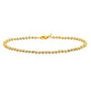 Two Tone Pallina Bead Bracelet in 14K Gold (2.60 mm), view 2