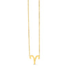 14K Yellow Gold Aries Necklace