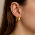 14K Yellow Gold Wedding Band Hoops (6x25.00 mm), view 6