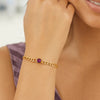 14K Yellow Gold Amethyst Curb Chain Bracelet (3.60 mm), view 3