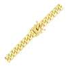 14K Yellow Gold Semi Solid Miami Cuban Bracelet (6.10 mm), view 2